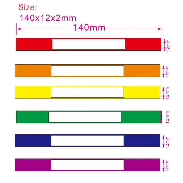 Multicolor Waterproof Anti Fading Colors Custom Wristband Writable Bands Silicone Bracelets