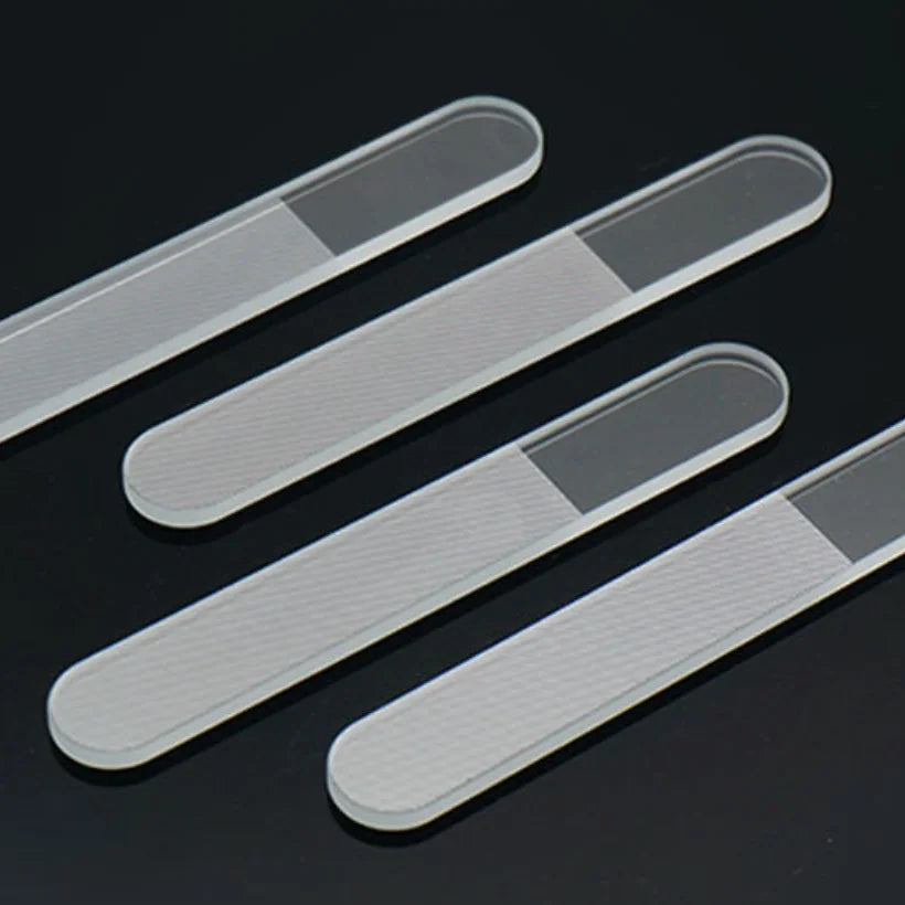 Custom Logo Wholesale Glass Nail File Crystal Clear Nail File With Case