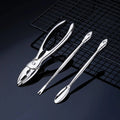 Wholesale 3pcs Zinc Alloy Multifunctional Crab Eating Tool Set Seafood Tool Crab Pliers Cracker Clips Tools Set