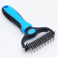 Stainless Steel Pet Hair Remover Double Sided Blades Fur Dematting Trimmer Deshedding Brush Pet Hair Grooming Tool Groom Brush