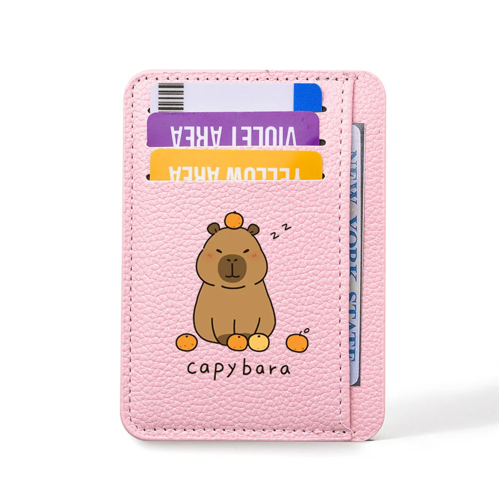Luxury High-quality Thin Cute PU Leather Soft Leather Credit Card Women