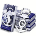 Nautical Anchor Bottle Openers Metal Ship Wheel Design Versatile Celebration Gifts for Anniversaries Weddings Guest Gifts