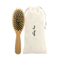 Fashionable Bamboo Paddle Hair Brush Wooden Detangling Paddle Brush for Curly Hair with Customized Logo