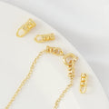 14k Gold Plated Clasp Universal Connection Buckle for Necklace Making Bracelet Connecting Brass Clasp for Jewelry Making