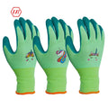 Kids Gardening Wrinkle Latex Coated Gloves Children Garden Glove for Toddlers Yard Work