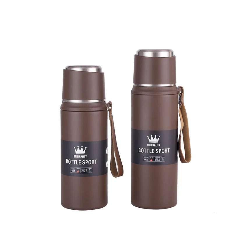 304 Stainless Steel Vacuum Insulated Tumbler Large Capacity Sling Sports Kettle Simple Convenient Cup