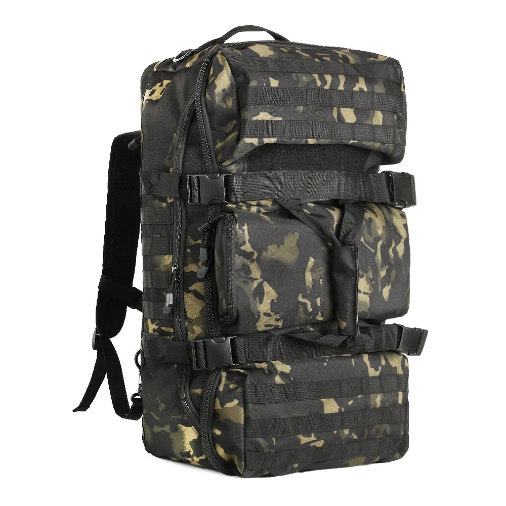 60L Camping Backpacks Men Custom Waterproof Tactical Backpack Molle Hiking Travel Climbing Rucksack Sports Gym Duffel Bag