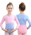 Winter Long Sleeve Ballet Wrap Ballet Sweater Velvet Interior Coat Dance Wear Warm up Pullover for Leotards