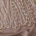Elegant Handmade Freshwater Pearl Choker Necklace Heart Baroque Gold Plated Copper Zircon Stone Women Necklace