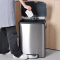 30l Rectangular Square Stainless Steel Hotel Stainless Steel Trash Bin