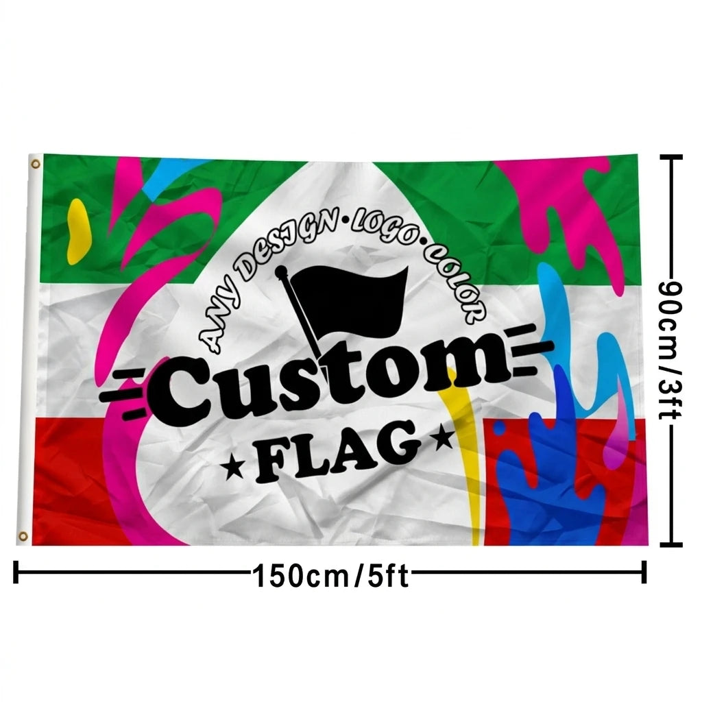 Factory Customized 3*5ft Flag for Custom Logo Flag 90X150cm Sublimation Print 3x5 Polyester Custom Flag With logo Print