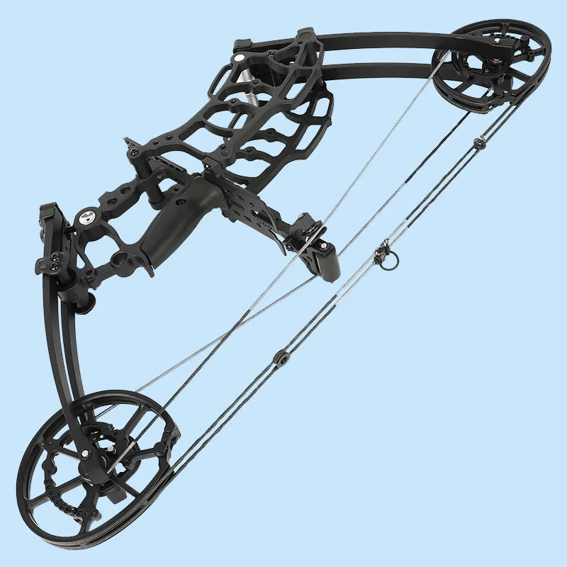 Archery 40-65 LBS Dual-Purpose Compound Bow Hunting Catapult Bow Steel Ball and Arrow for Shooting Target Accessories