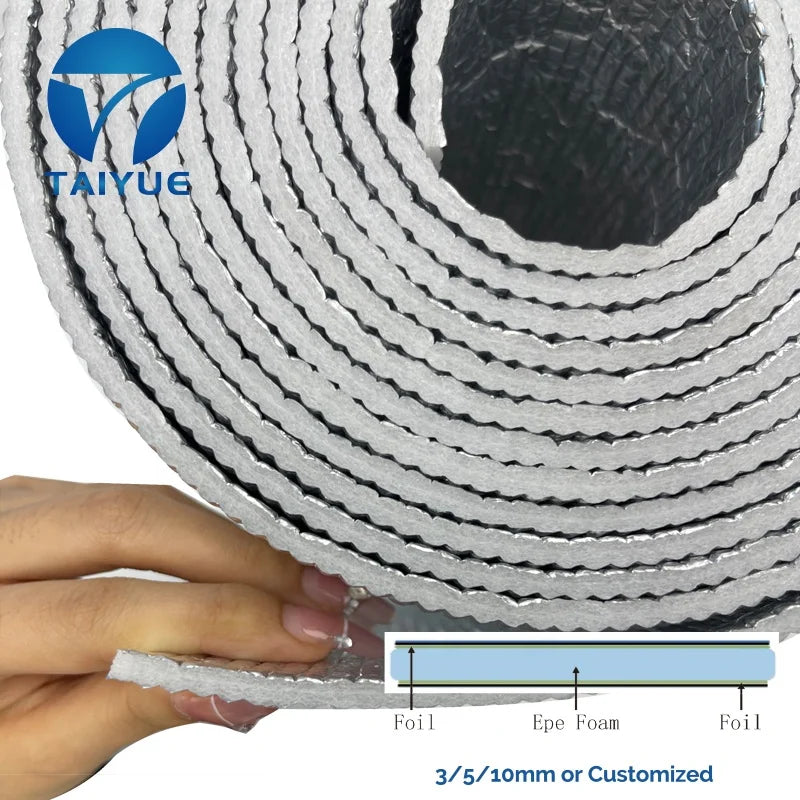 High Performance Heat Insulation Materials Aluminum Foil Backed EPE Foam Thermal-Resistant Insulation for Cavity for Warehouses