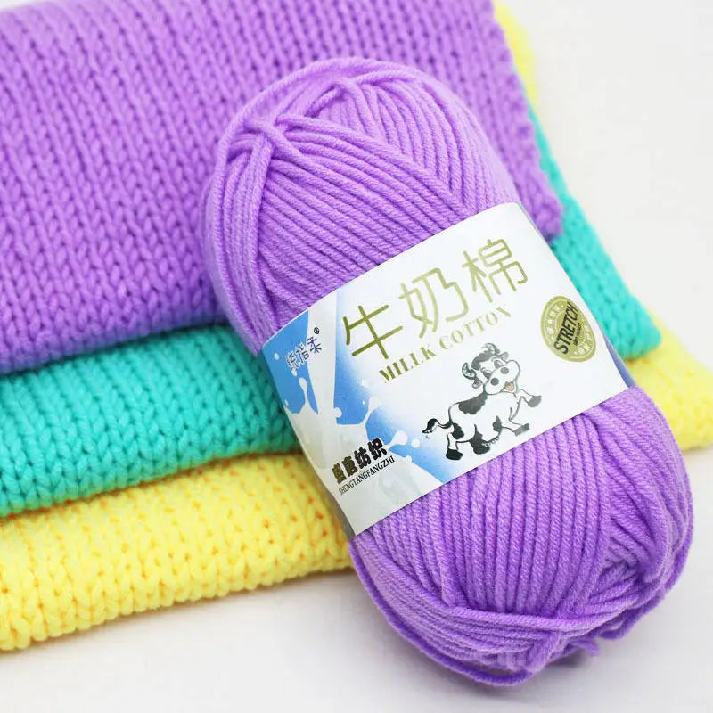 50 g Knitting Yarn Acrylic Yarn Crochet Milk Cotton Yarn Thread for Knitting Crochet