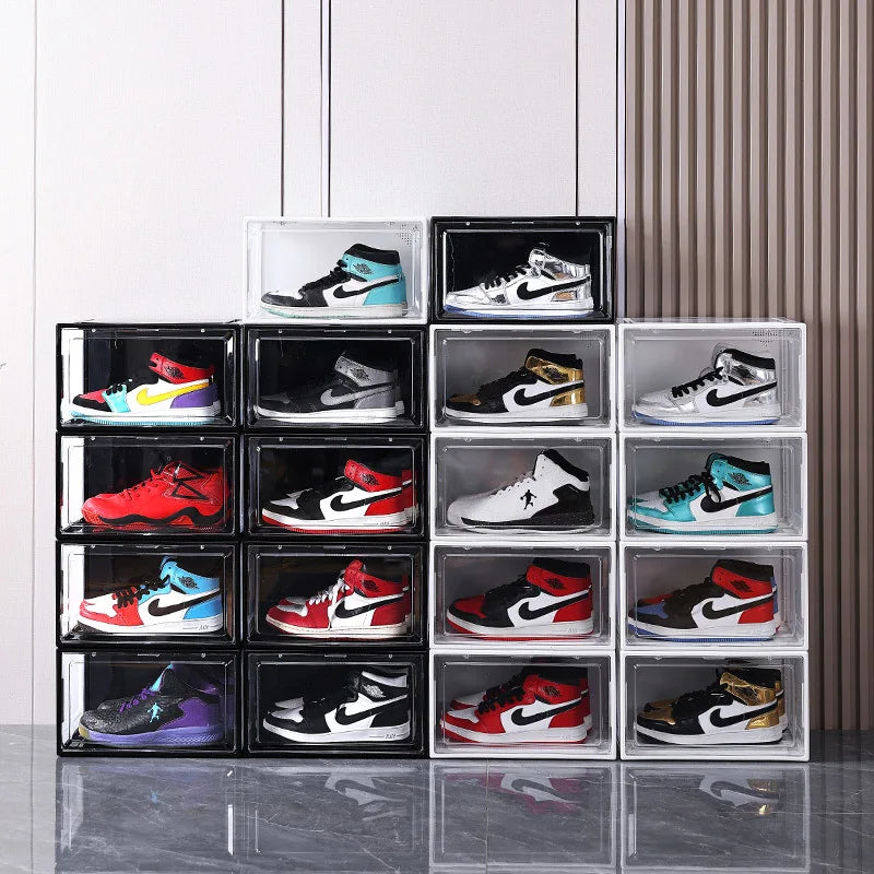 1 Pcs Shoe Containers Plastic Storage Box Display Racks Clear Lid Box Shoe Container