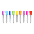 5ml Liquid Droppers Food Grade Silicone Plastic Pipettes Transfer Eyedropper with Bulb Tip Health Safe for Kids Candy Gummy Mold