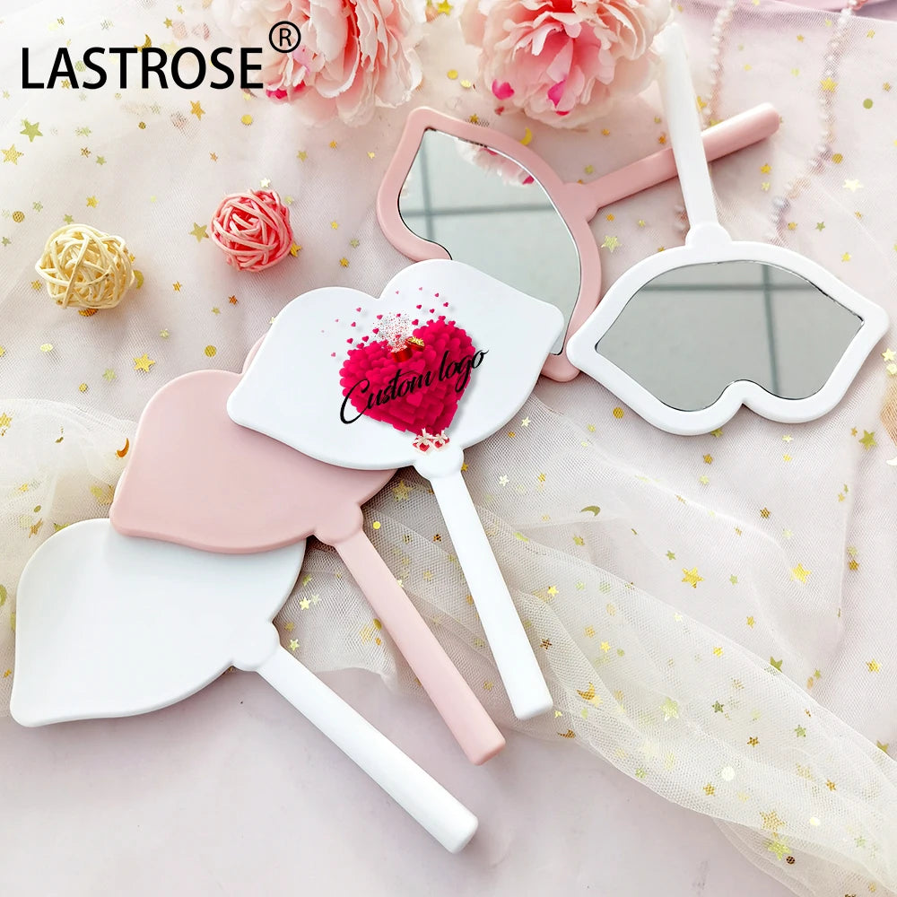Wholesale Private Label Makeup Mirror Handheld Pocket Mirror Cute Cosmetic Hand Mirrors