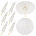 China Fancy Paper Umbrella Custom White Paper Umbrellas for Wedding 80 Cms extra Large Paper Umbrella Parasol