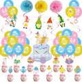Happy Easter Banner Cake Topper Bunny Party Decoration Set Easter Balloon Decor