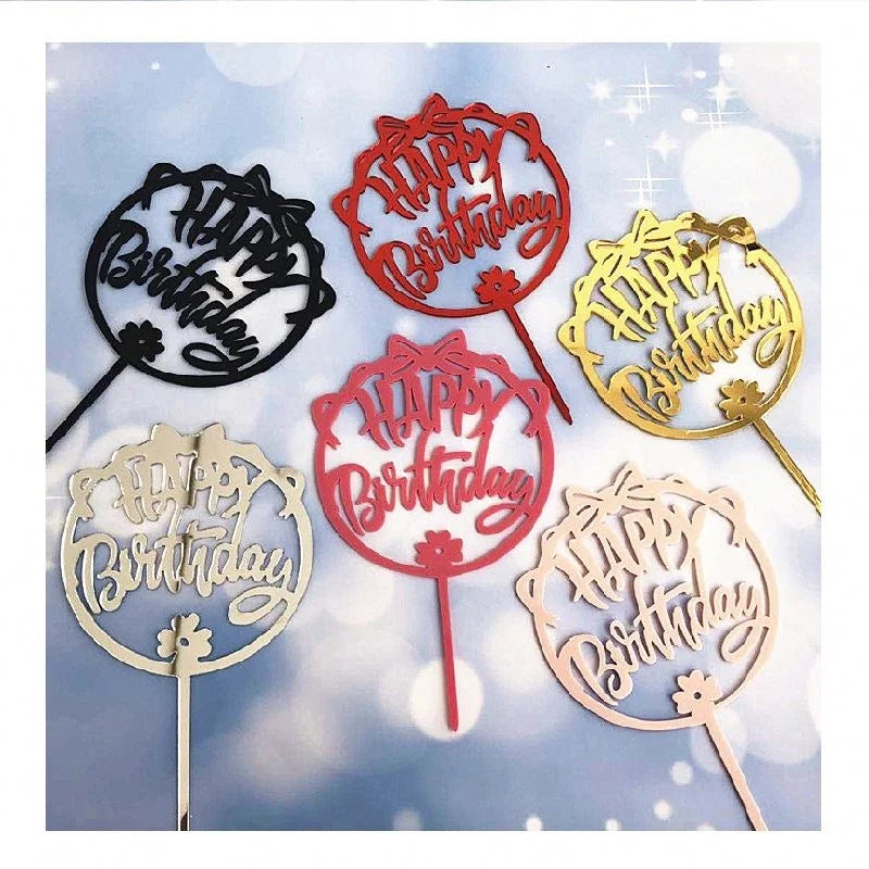 Cake Decoration Acrylic Cake Topper Birthday Party Supplies