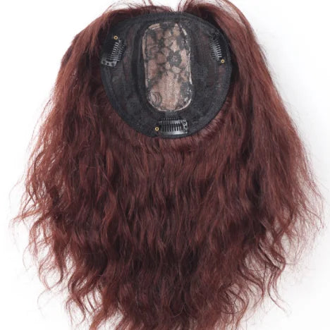 Chinese Virgin Cuticle Aligned Women Human Hair Toupee Kinky Curly Hair Extensions Topper