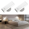 2 Pack Rechargeable Wall Lights with Remote Magnetic & Dimmable 360 Rotation Cordless Adhesive Wall Sconce for Bedside Reading