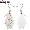 Jewelry Heat Transfer MDF Double-sided Earrings Sublimation Blank Earring