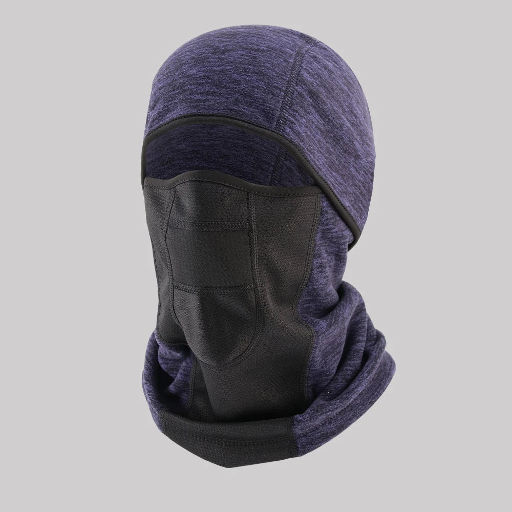 Thermal Fleece Warm Balaclava Skimask Hood Style Winter Hat Fleece Neck Gaiter Warmer Outdoor Sports Ski Fleece Hat
