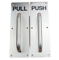 RDA-53 Push Plate Surface Mount and Screws Included Stainless Steel Door Pull and Push Plate