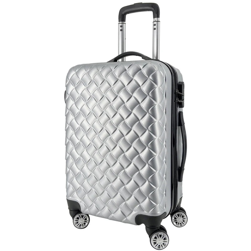 Gift custom Factory Travel ABS PC Luggage Trolley Suitcase Spinner Wheels Carry on Luggage Checked in Bag 3piece Suitcase Set