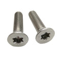 M4 M5 M10 Metric Torx Flat Head Stainless Steel Countersunk Head Anti-Theft Security Screws Fine Thread Industrial Grade CHE
