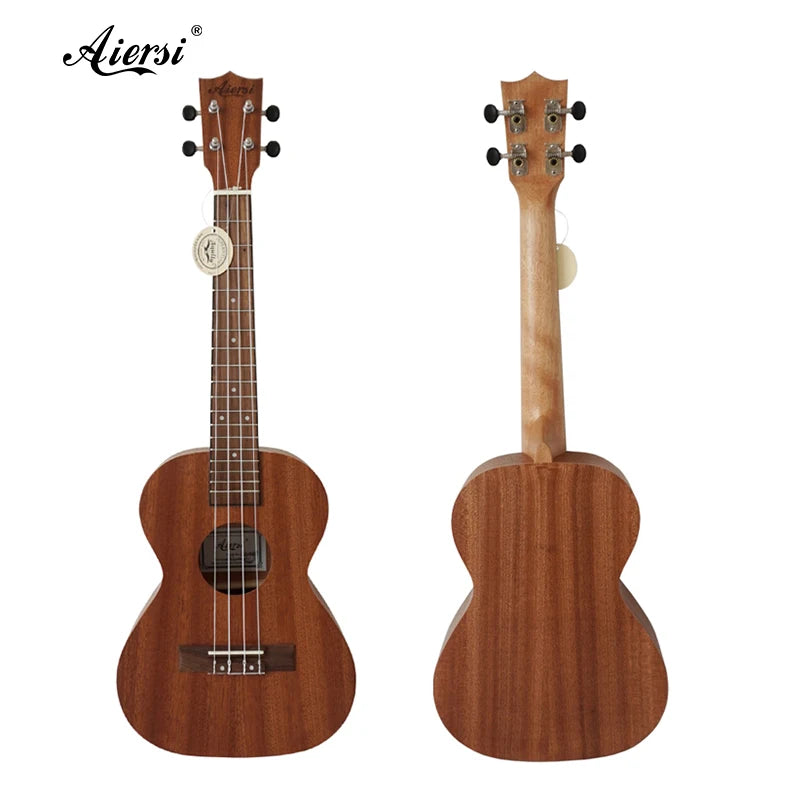 Aiersi Brand 26 Inch Tenor Ukulele Wholesale Price Mahogany Small Size Uke String Music Instruments Custom logo Made in China