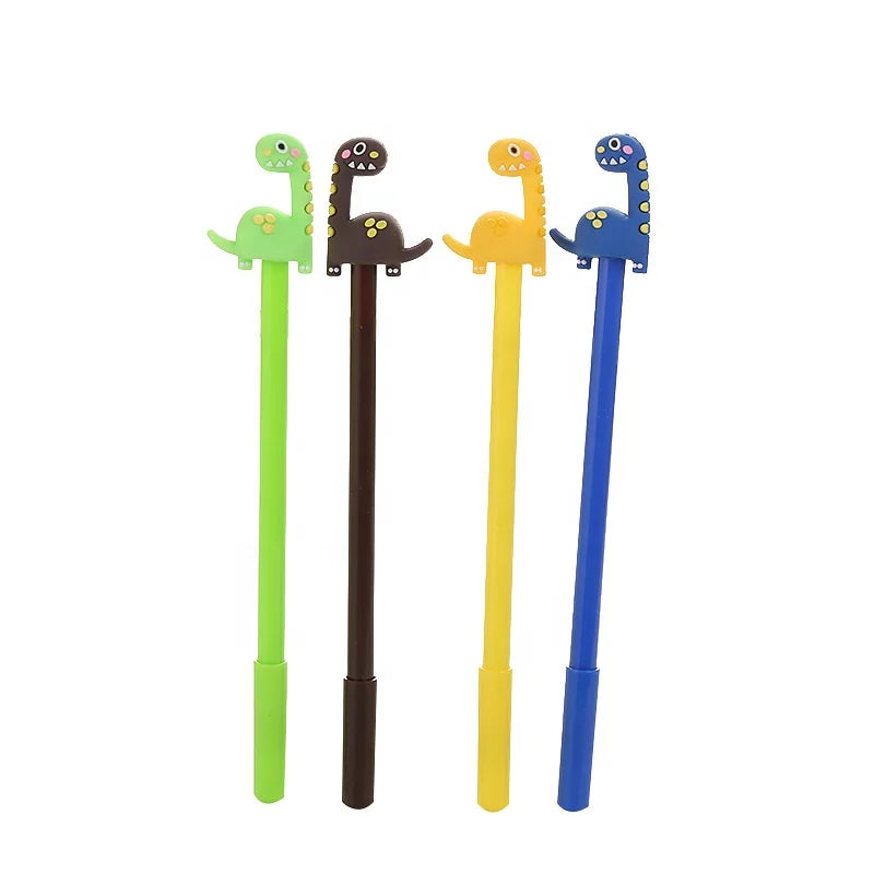 Wholesale Cheap School Kids Gifts Custom Cartoon Cute Dinosaur Gel Pen for Boys