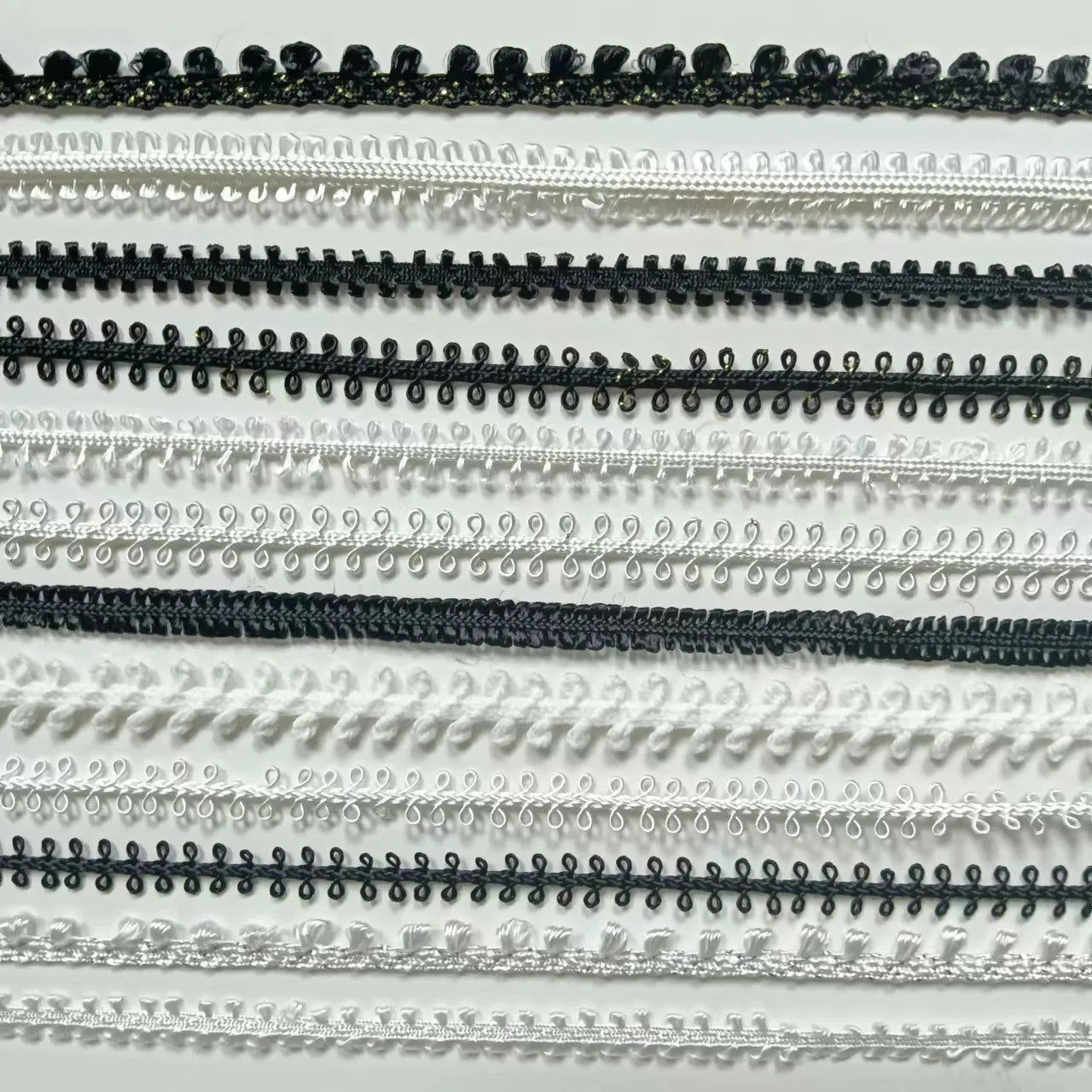 Rayon Trimming Lace Popular Multi Color Cord Lace for Decoration Custom Lace Trim Stretch