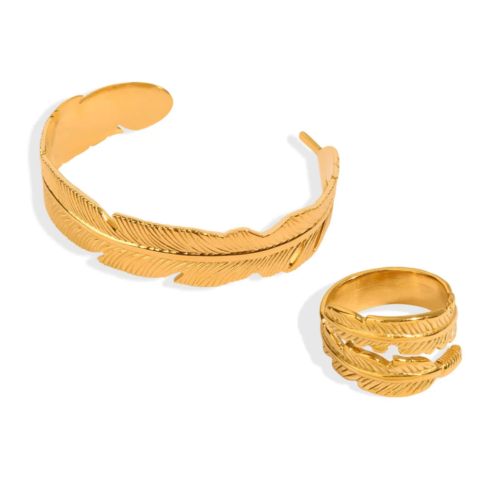 Fashion Jewelry Personality Stainless Steel Mixed Designer Cuff Bangles Bracelet Ring Non Tarnish Accessories Jewelry