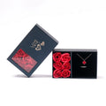 Top Quality Fancy Custom Hard 3-piece Set of Hard Earrings Rings Rings Necklaces Paper Paperboard Luxury Gift Small Jewelry Box