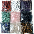 50g/bag Natural Polished Rose Quartz & Amethyst Crystals Healing Stones Gravel Tumbled Stone Chips for Gift