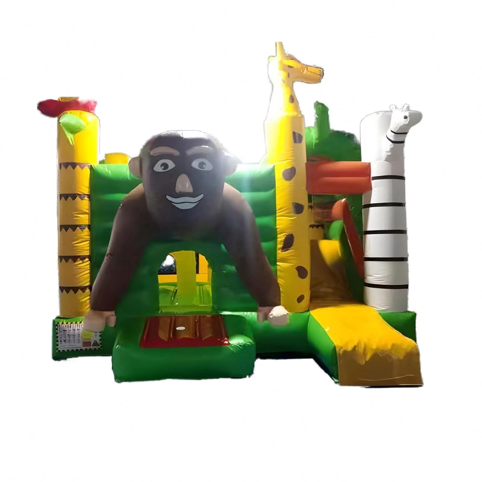 High Quality Moonwalk Inflatable Bounce House Monkey Forest Theme 13x13ft Commercial PVC Easy Setup Bouncy Castle