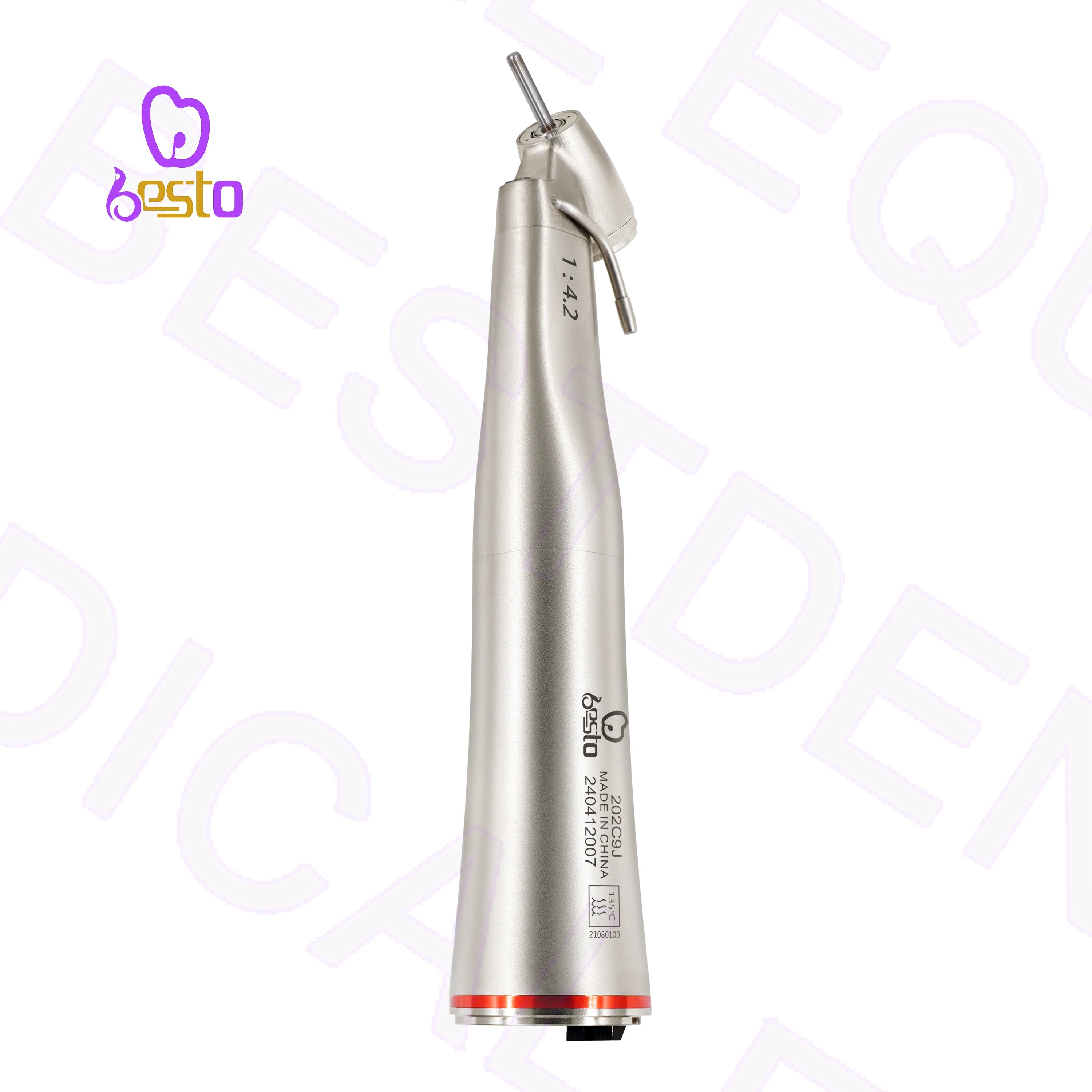 Dental SG45L Low Speed Handpiece 1:4.2 Increasing Dental Contra Angle Fiber Optic External Cooling Electric Surgical Handpiece