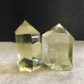 Natural Citrine Gemstone Crystal Hexagonal Pointed Reiki Chakra Faceted Prism Wand Stone