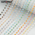 C385 Chain Nickel-Free Stainless Steel DIY Bracelet Necklace Jewelry Making Findings Handmade Natural Stonecharms 1m/Lot