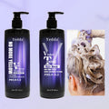 Private Label 500ml Organic Purple Cream Hair Mask for Blonde Gray Silver Hair Repair Nourishment & Color Protection