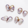 Edison Large Size Baroque Pearls Purple pink Color High Quality love Wish Freshwater Pearls for Jewelry Bright Pearls