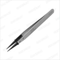 Vetus 130mm ES-D259 Antistatic Stainless Steel Tweezers with Plastic Handle DIY & Industrial Grade Eyebrow Assembly Tools MegaBDM