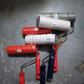 Rubber Custom Roller Stamp Concrete Tool DIY Concrete Texture Roller Brick Pattern Embossing Cylinder Painting Roller