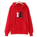 Wholesale Street Wear Lovely Cute Girl Hoodies Women Sweatshirt Autumn Long Sleeve Hoodie Cute Cat Print Women Hoodies