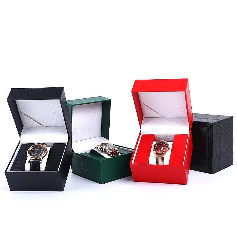 Travel Customize Multiple Colors Leather Single One Watch Package Box Display Show Case