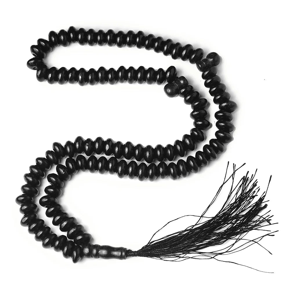 Indonesia Middle East Countries Small Gifts 99pcs 12mm Flat Beads Bracelet Muslim Rosary Beads Bracelet for Women Gift
