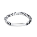 High Quality Stainless Steel Cuban Chain Bracelet Hot Sell Classic Blank Customized Engraved Bracelet for Men Fashion Bracelet