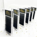 Professional Private Label 0.02 Silk/mink Lashes Supplies Eyelash Extension Matte Black Mink Individual Premium Cashmere Lashes